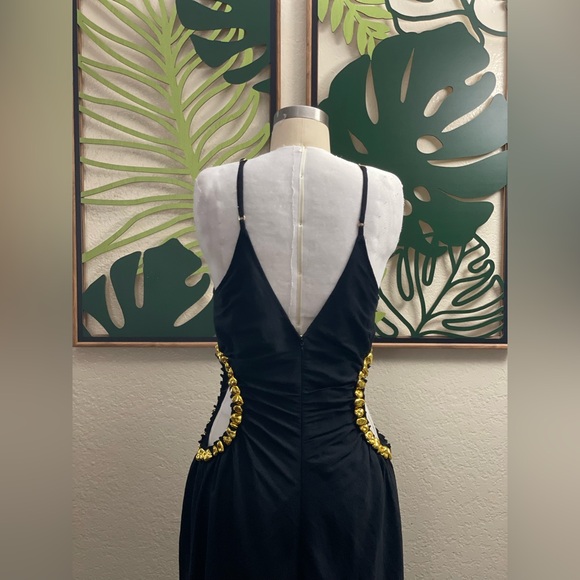 CULT GAIA SILVIA DRESS Black/Gold - Picture 12 of 15